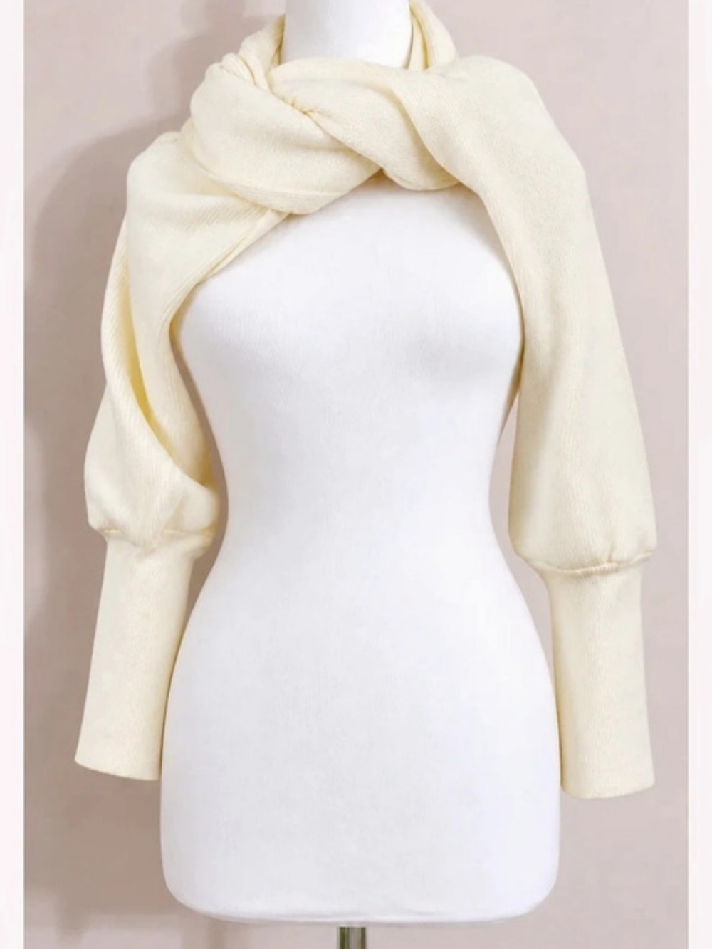 Radiance Butter Unique Versatile Scarf With Long Sleeves NWT